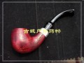 原木手工滤芯烟斗Q11送斗座皮套