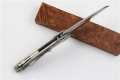 微技术镂空减重钢柄魔符D2钢折刀