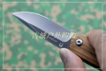 鹰朗Enlan-鹰朗标斑马纹木柄线锁折刀M011